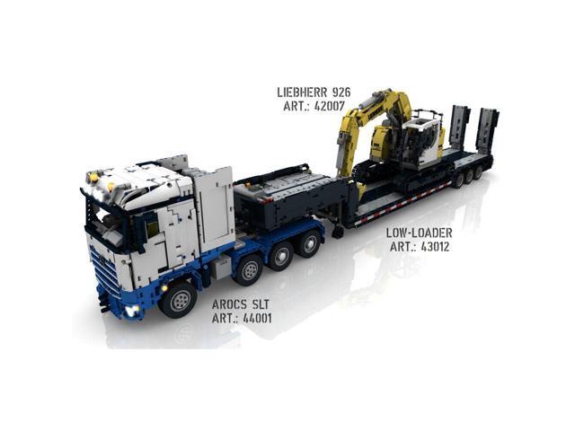 ZITIANYOUBUILD RC Low Loader with Raise / Lower Ramps Function MOC-10554 2057 Parts