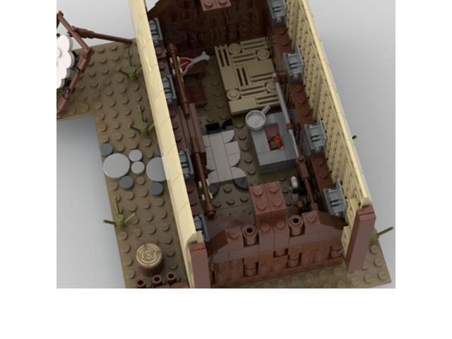 ZITIANYOUBUILD MOC-158270 Village Series: Seafaring People Hut House with Interior 485 Parts