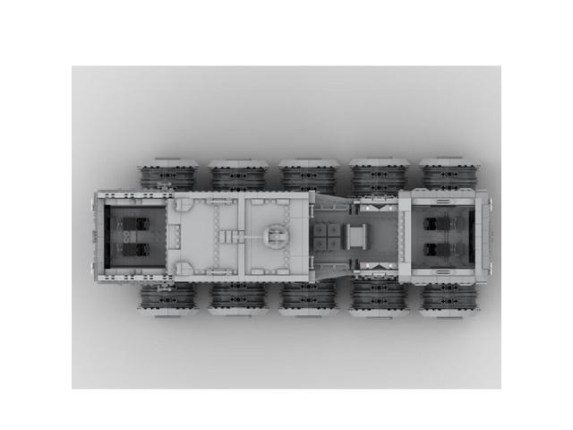 ZITIANYOUBUILD MOC-142927 Tank Massive Vehicle with Detailed Interior Building Toys 3219 Parts