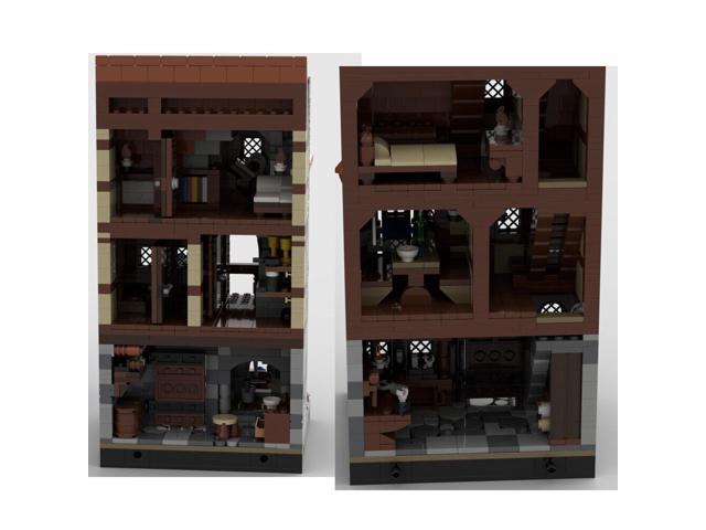 ZITIANYOUBUILD MOC-124797 Modular Shoemaker with Interior for Medieval Town 2570 Parts