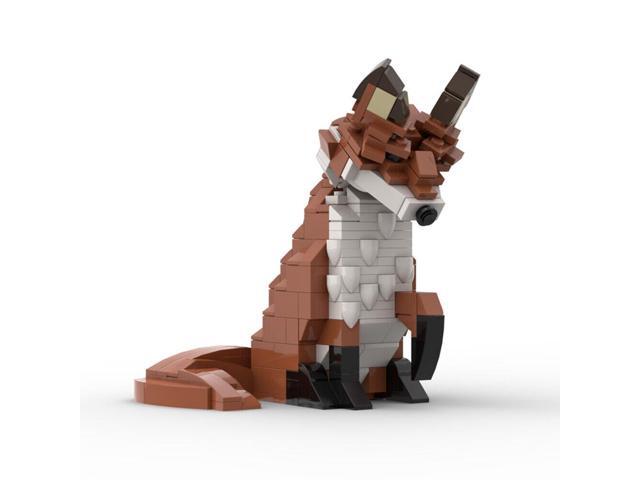 ZITIANYOUBUILD MOC-6404 Red Fox Model with Snow Display Base Building Toys Set 435 Parts