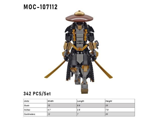 ZITIANYOUBUILD Custom MOC-107112 Ronin Swordsman Toys 342 Parts Kids Gift for Christmas