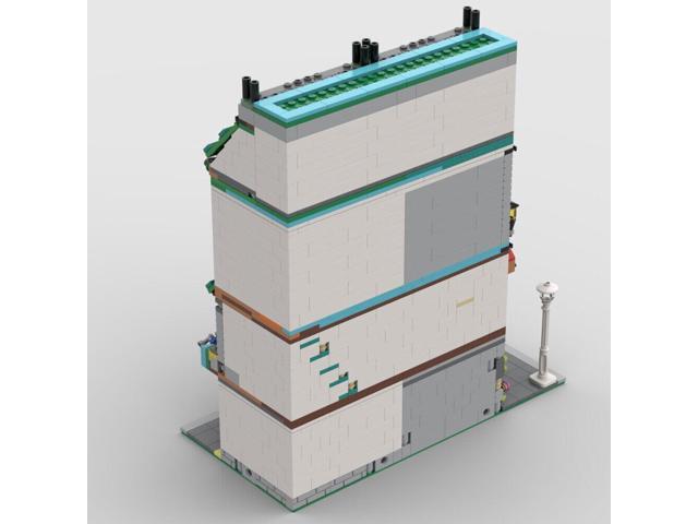 ZITIANYOUBUILD MOC-147997 Small Two Level Flat Apartment and Store Modular Building 1470 Parts