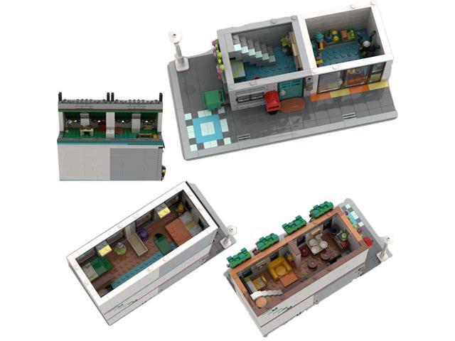 ZITIANYOUBUILD MOC-147997 Small Two Level Flat Apartment and Store Modular Building 1470 Parts