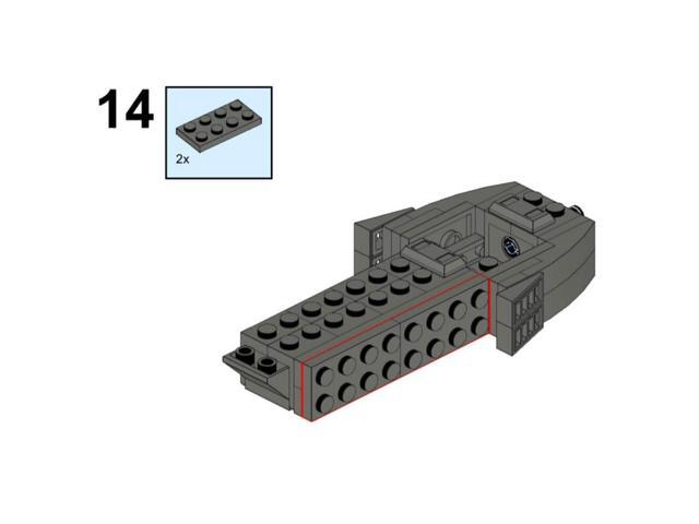 ZITIANYOUBUILD Custom MOC-126424 Wraith-Dart Space Wars Ship Sci-Fi Spacecraft Model 242 Parts