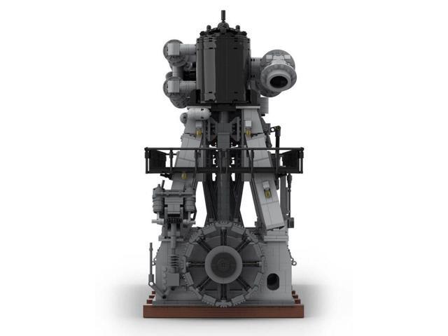 ZITIANYOUBUILD Custom MOC-157380 RMS Reciprocating Triple Expansion Steam Engine (6584PCS)