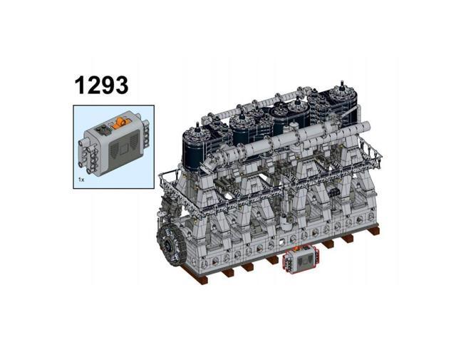 ZITIANYOUBUILD Custom MOC-157380 RMS Reciprocating Triple Expansion Steam Engine (6584PCS)