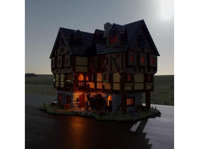 ZITIANYOUBUILD Custom MOC-49721 Medieval House #3 (Tavern) Modular Building 5098 Parts