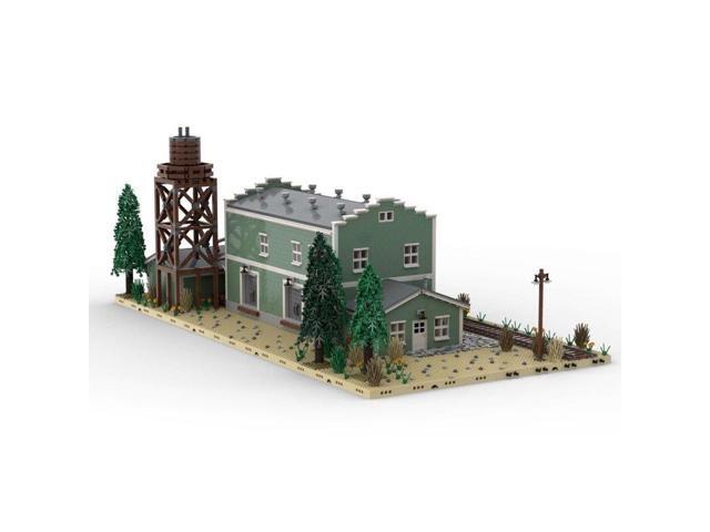 ZITIANYOUBUILD Custom Moc-115689 Canning Company Rail Side Industry for Train Theme 8832 Parts