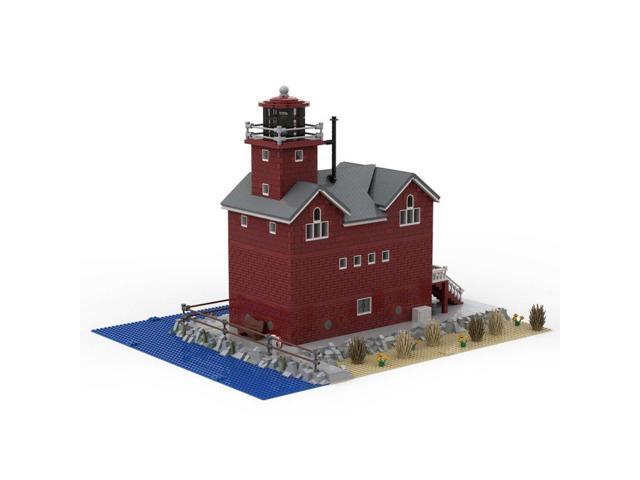 ZITIANYOUBUILD Custom MOC-84264 Big Red Lighthouse with Interior (5493 Parts) Toys Gift