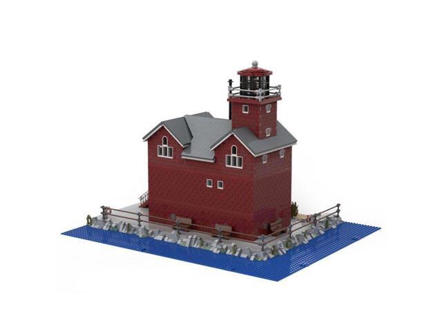 ZITIANYOUBUILD Custom MOC-84264 Big Red Lighthouse with Interior (5493 Parts) Toys Gift