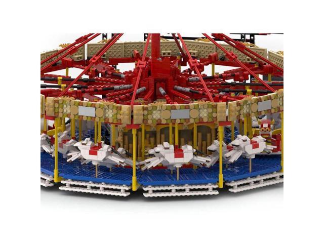 ZITIANYOUBUILD Custom MOC-73320 Fairground Carousel with Power Functions (5601 Parts)