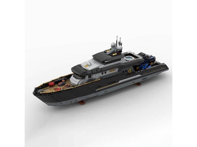 ZITIANYOUBUILD Custom MOC-185307 1/30 Scale Explorers Yacht Model with Full Interior(4369PCS)