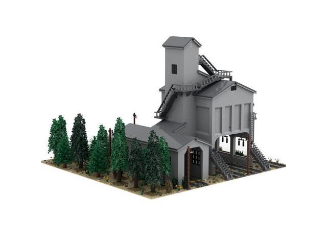 ZITIANYOUBUILD Custom MOC-64664 Modern Coaling Tower for Railroad Train Theme7545PCS