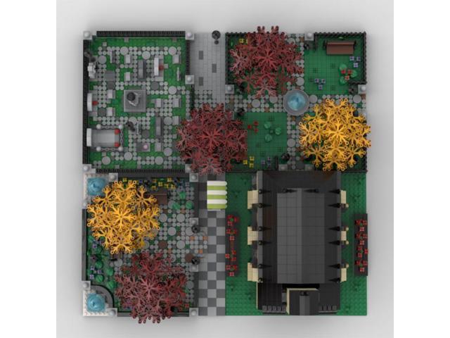 ZITIANYOUBUILD Custom MOC-36498 Modular Church With Cemetery (5731Pcs) Toys Gift for Christmas