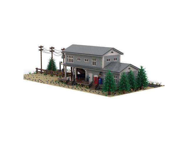 ZITIANYOUBUILD Custom MOC-72906 Large Train Station Modular Building with Interior 6032 Parts