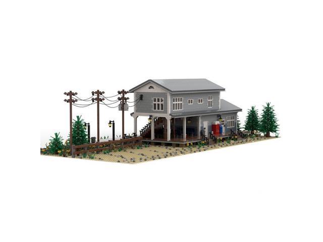 ZITIANYOUBUILD Custom MOC-72906 Large Train Station Modular Building with Interior 6032 Parts