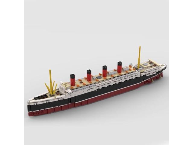 ZITIANYOUBUILD Custom Moc-58644 Rms Lusitania Ocean Liner Steamship 1:400 Scale 1824 Parts