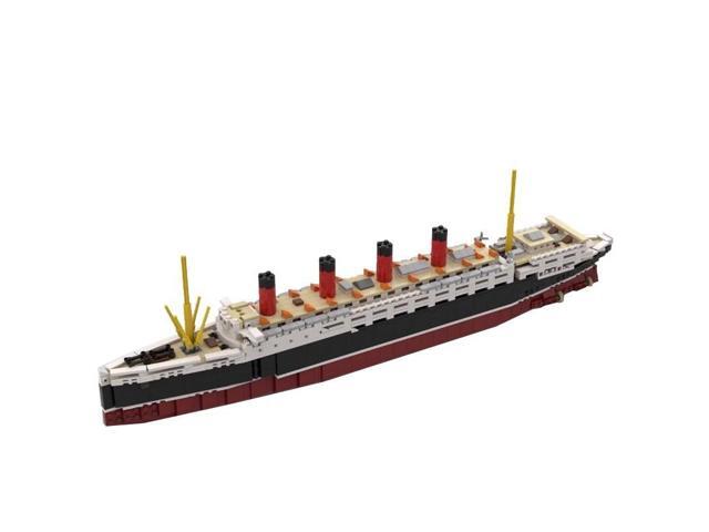 ZITIANYOUBUILD Custom Moc-58644 Rms Lusitania Ocean Liner Steamship 1:400 Scale 1824 Parts