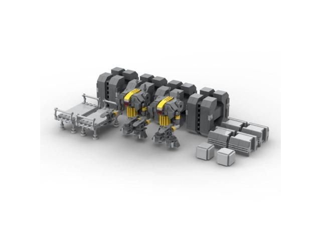 ZITIANYOUBUILD Custom MOC-117944 Sci-fi Fighter Hangar Model(4751PCS) Toys Gift for Christmas