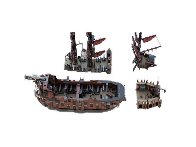 ZITIANYOUBUILD Custom MOC-165091 Medieval Large Pirate Ship Model(5845PCS) Gift for Christmas