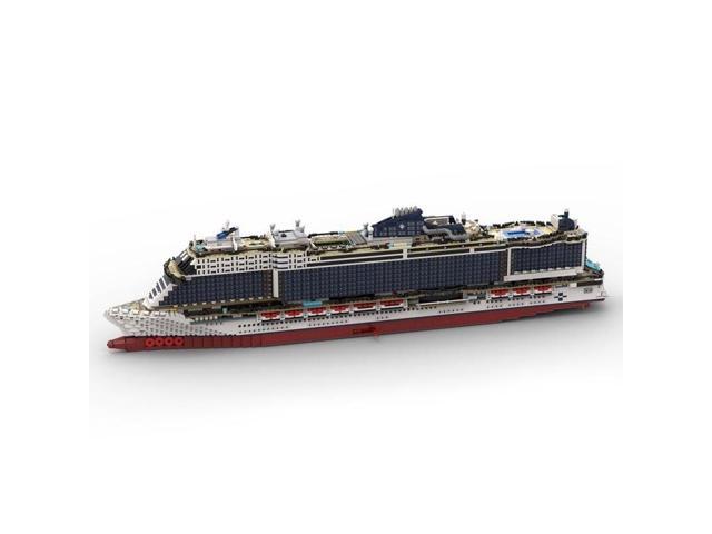 ZITIANYOUBUILD Custom MOC-116714 MSC Seashore Cruise Ship (6270 Parts) Toys Gift for Christmas