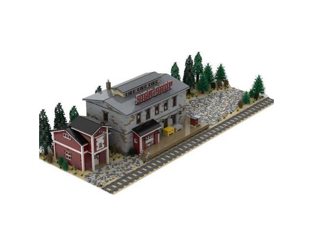 ZITIANYOUBUILD Custom Moc-88547 Sign Shop Railroad Industry (10749 Parts) Gift For Christmas