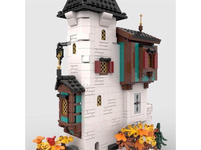 ZITIANYOUBUILD Custom MOC-189672 Medieval White tower Assembly Toy Building Blocks Set 1213PCS
