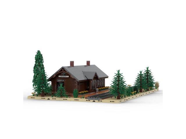 ZITIANYOUBUILD Custom MOC-93402- Union Pacific Depot Kit Carson Colorado(4889 pcs) Toys Gift