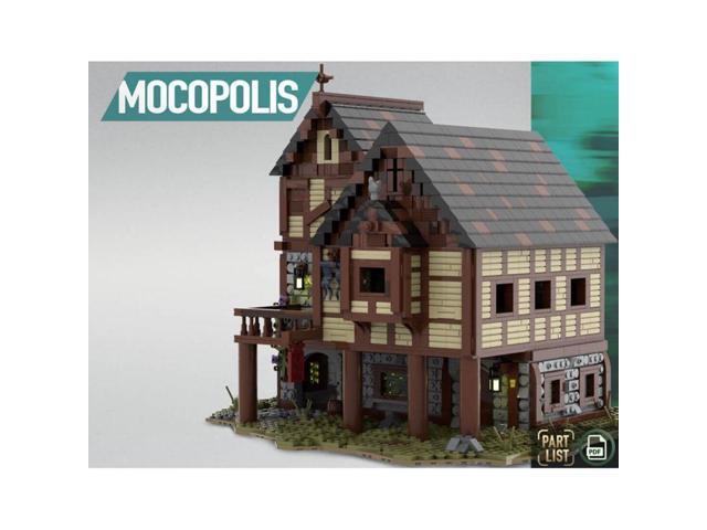 ZITIANYOUBUILD Custom MOC-76694 Medieval Tavern House with Interior Modular Building 3130 Parts
