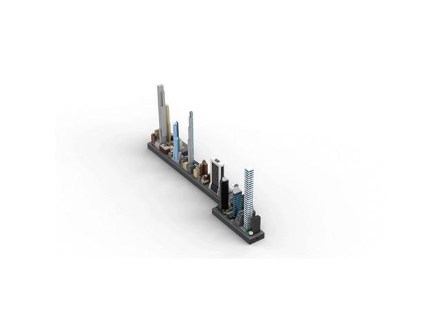 ZITIANYOUBUILD Custom MOC-136555 1/2000 Scale New York Billionaires Row Building Blocks Set (1393PCS)