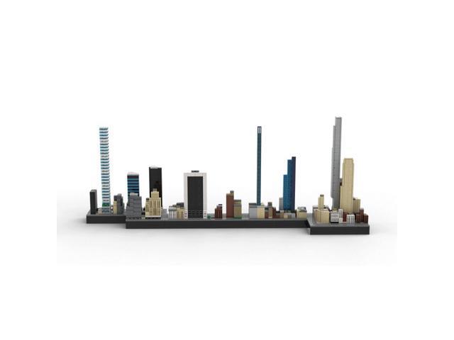 ZITIANYOUBUILD Custom MOC-136555 1/2000 Scale New York Billionaires Row Building Blocks Set (1393PCS)