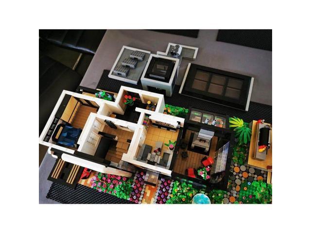 ZITIANYOUBUILD Custom MOC-151755 Modern Glass Villa Architecture Model(4759PCS) Toys Gift