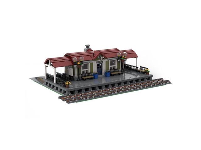ZITIANYOUBUILD Custom MOC-92280 Curved Roof Train Station (3348 Parts) Toys Gift for Christmas