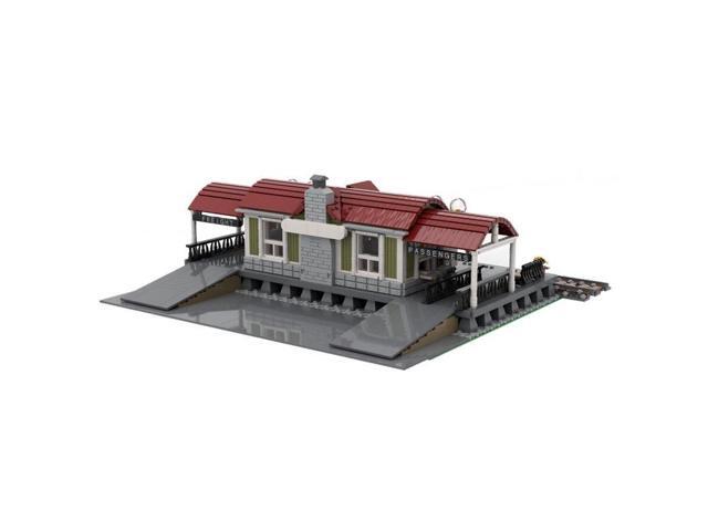 ZITIANYOUBUILD Custom MOC-92280 Curved Roof Train Station (3348 Parts) Toys Gift for Christmas