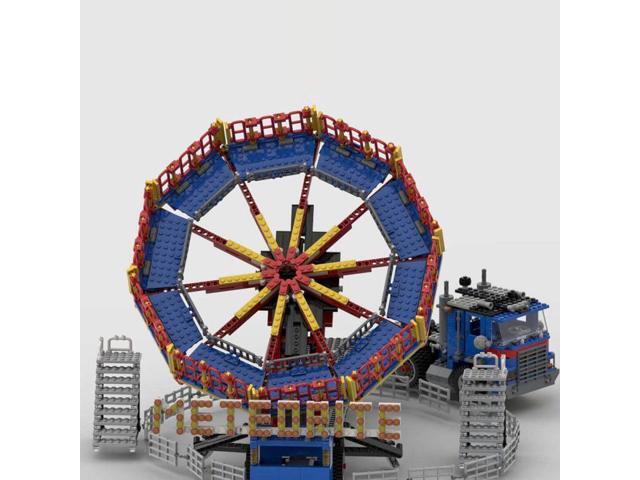 ZITIANYOUBUILD Custom MOC-80218 Fairground Meteorite Ride-Aka Roundup or Spinball (2062 Parts)