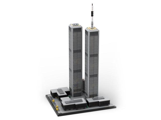 ZITIANYOUBUILD Custom MOC-122768 1/1000 World Trade Center (1973-2001) (4850 Parts) Toys Gift