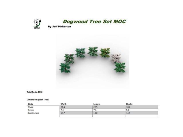 ZITIANYOUBUILD Custom MOC-102139 Dogwood Tree Set Trains Sand Table Scene(2032PCS) Toys Gift
