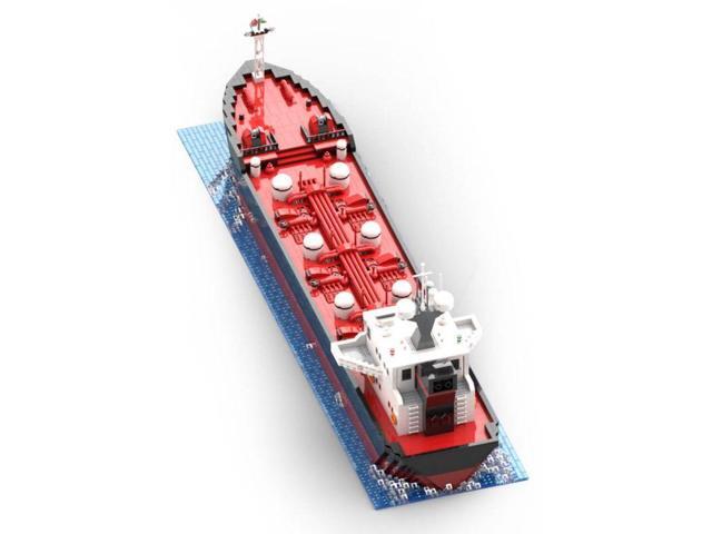 ZITIANYOUBUILD Custom MOC-77991 Oil Tanker Model(4662 PCS) Building Toys Set Gift for Christmas