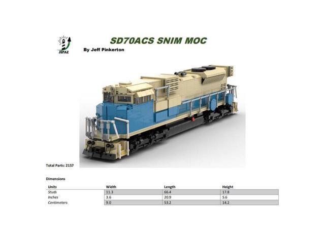 ZITIANYOUBUILD Custom MOC-142542 Mauritania Railway SNIM SD70ACS Train(2147PCS/Dynamic Version)
