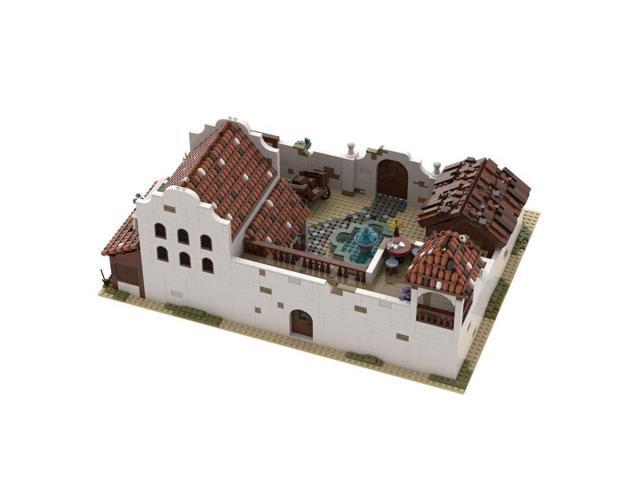 ZITIANYOUBUILD Custom MOC-78800 Mexican Style Old Town Courtyard Villa Model(3583PCS) Toys Gift