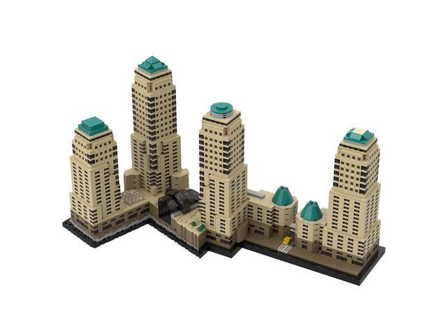 ZITIANYOUBUILD Custom MOC-125137 1/1000 World Financial Center (3947 Parts) Toys Gift