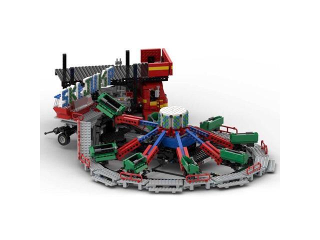 ZITIANYOUBUILD Custom MOC-124475 Fairground Ski Jump Ride Model Street View (2198 Parts)