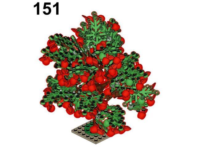 ZITIANYOUBUILD Custom MOC-102236 1/40 Fruit Tree Train Scene (4431 Parts) Toys Gift