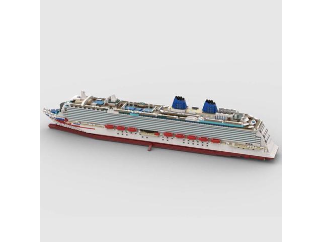 ZITIANYOUBUILD Custom MOC-65198 1/400 Scale MS Britannia Large Steamship Fit for 10294 3586Pcs