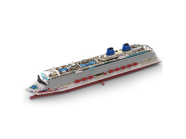 ZITIANYOUBUILD Custom MOC-65198 1/400 Scale MS Britannia Large Steamship Fit for 10294 3586Pcs