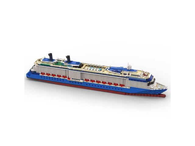 ZITIANYOUBUILD Custom MOC-175049 1/400 Scale Celebrity Reflection Large Steamship 3862Pcs