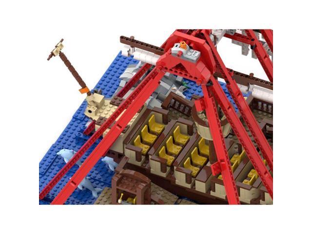 ZITIANYOUBUILD Custom MOC-67413 Theme Park Pirate Ship Ride (2389 Parts) Building Toys Set Gift