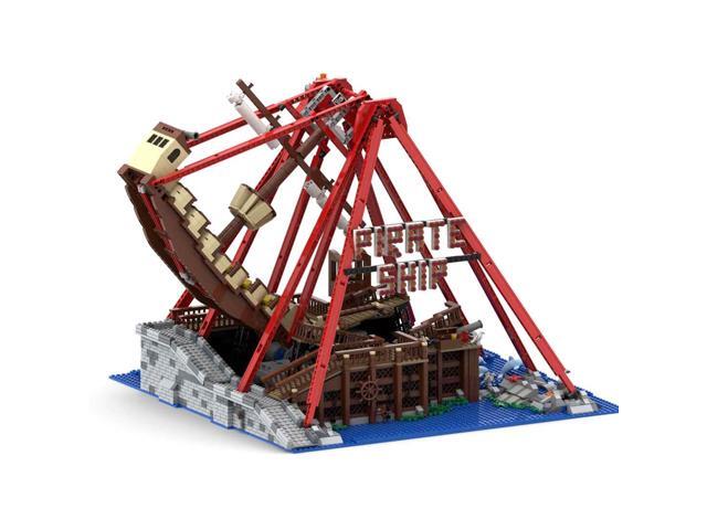 ZITIANYOUBUILD Custom MOC-67413 Theme Park Pirate Ship Ride (2389 Parts) Building Toys Set Gift