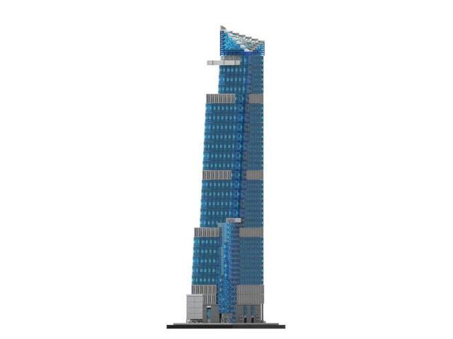 ZITIANYOUBUILD Custom MOC-183374 New York 30 Hudson Yards 1/800 Scale Building Blocks (3088PCS)